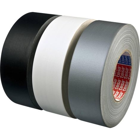 Tesa 53949 Nastro adesivo in tessuto argento 50 m x 50 mm