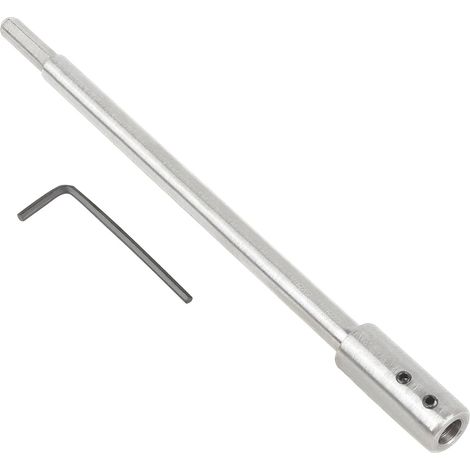 Rallonge de 254 mm pour Foret Forstner avec Tige de 3/8",Extension de Foret pour Travaux de Perçage Particulièrement Profonds et de Fraisage