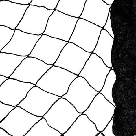 Schwarzes Nylon-Vogelschutznetz für Obstanbau, Pflanzen und Bäume, 15 x 7,5 m