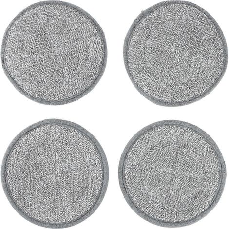 AURA Lot de 4 lingettes de nettoyage pour balai vapeur LG, accessoires pour machine à laver les sols (1/5)