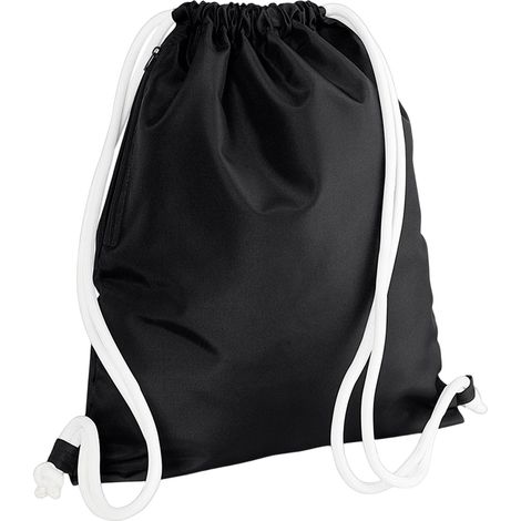 Sac à cordon Bagbase Icon Taille unique Noir/Blanc Noir/Blanc (1/2)