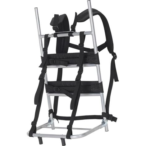 Estructura de mochila resistente, equipo de transporte robusto, estructura de mochila plegable de aluminio y nailon para escalada, senderismo, El (1/5)