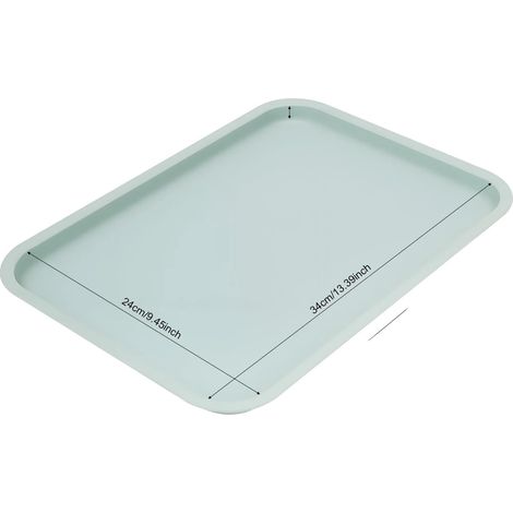 Bandeja de servir, diseño antideslizante, polipropileno resistente, azul. (1/2)