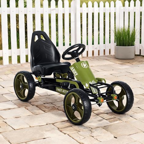 Voiture électrique pour enfant vert en métal 105 x 54 x 61 cm (1/5)