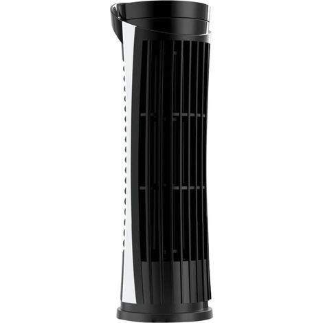 Ventilador De Torre Sin Aspas - 25 Cm - Oscilante Con Mando A Distancia - 3 Velocidades - Temporizador - Silencioso Para Dormitorio Y Oficina - Negro (1/5)