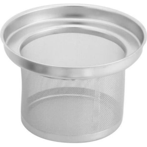 Wasserkocher – Edelstahl, 1,5 l, herausnehmbarer Filter – für Tee- und Kaffeezubereitung – Silber (1/5)