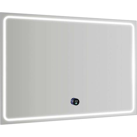 Sapho Gemini - Spiegel mit LED-Beleuchtung und Beheizung, 100x70 cm, Berührungssensor GM100K (1/5)