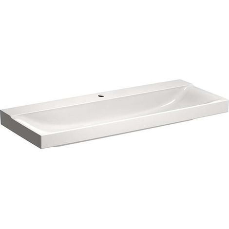 Geberit Xeno 2 lavabo con agujero para grifo, sin rebosadero, (1/3)