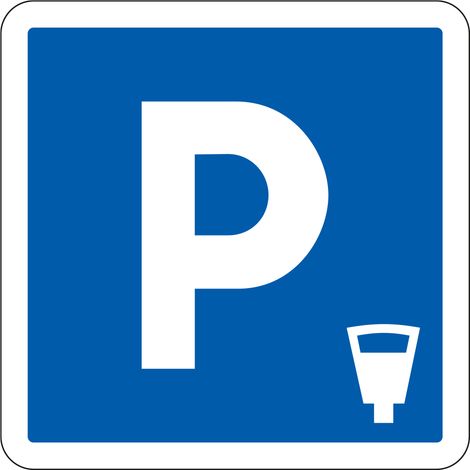 Panneau Indication C1c – Stationnement payant aménagé – Carré Classe 1 500 mm – Gamme BRETAGNE (1/5)