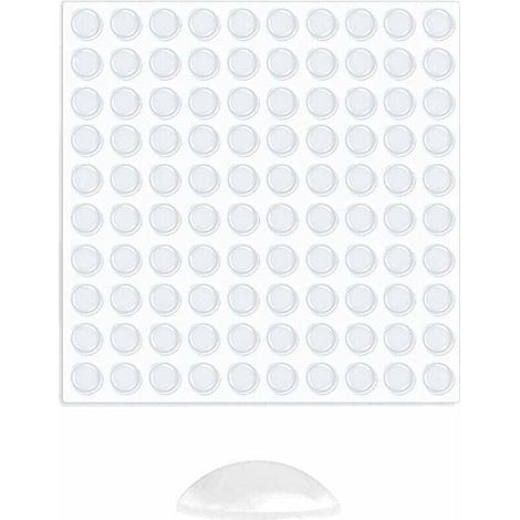 Gummischutzpuffer, transparente Klebefüße, 100 selbstklebende Gummipads, stoßdämpfend und geräuschreduzierend, ideal für Möbel, selbstklebende Türdämpfer, Möbelgleiter.