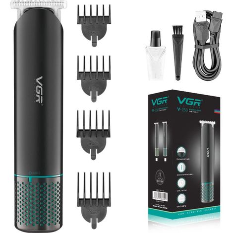 MaxTech - Tagliacapelli Elettrico Uomo Usb Ricaricabile Rasoio Taglia Barba Cordless V-250 - (1/5)