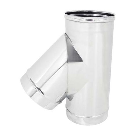 Tubo a tee 135° mmf acciaio inox aisi 304 cm 20 Zincogroup