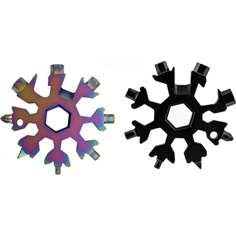 18 en 1 Snowflake Multitool, idée de nouveauté cadeau hommes et (1/5)