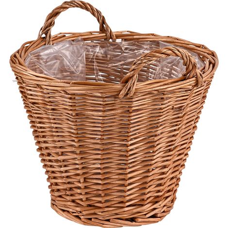 Weiden Pflanzkorb 30 cm mit Folie (1/3)