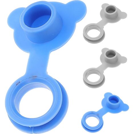 Badewannen Ablaufstopfen 4 Stück luftdicht grau und blau