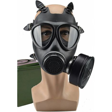 Emergency anti-chemical gas mask fire mask self-priming filter protective mask head-mounted mask gas mask MivwZK1oJLc (1/3)