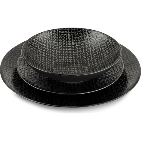 Tweed Noir - Service de vaisselle 18 pièces (1/5)