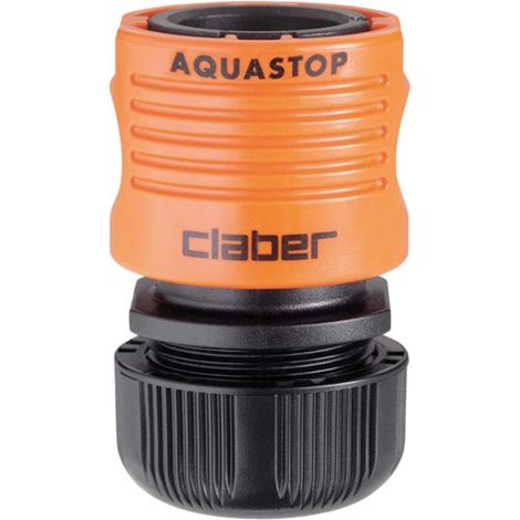 Coupleur rapide automatique plastique avec aquastop Femelle pour tuyau Ø15