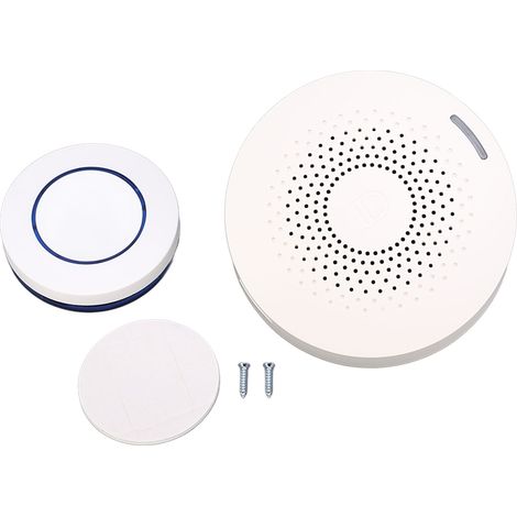 Intelligente, kabellose Türklingel, einstellbare Lautstärke mit Speicherfunktion, elektronische Mini-Gong für Zuhause, US-Stecker AC110-240V (1/5)