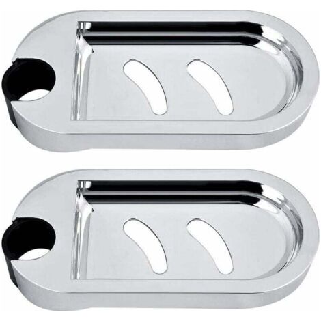 2 porte-savons de douche - porte-éponge mural - étagère de douche réglable (1/5)