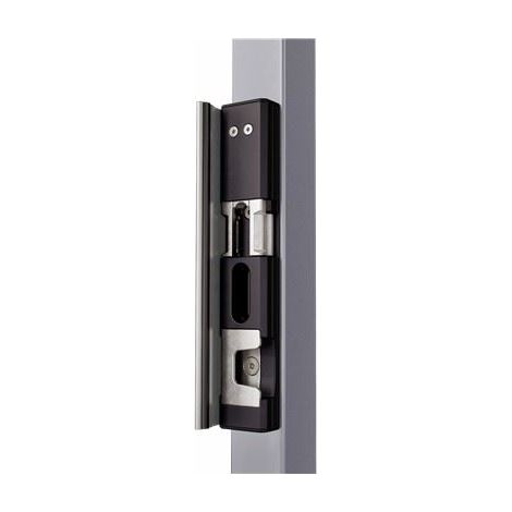 Locinox – Gâche pour crémone électrique en applique – Résistance à la poussée 300 kg – Fixation rapide Quick-Fix – Réglable pour profils 40-60 mm