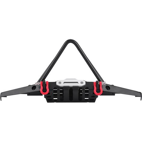 Pare-chocs avant en acier avec feux LED pour voiture télécommandée RC Crawler Axial SCX10 90046 (1/5)