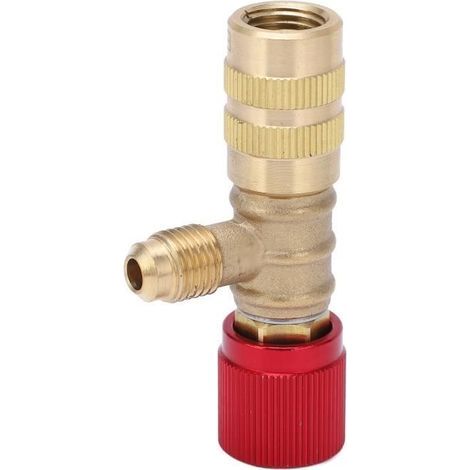 Soupape de réfrigérant Soupape de sécurité liquide de soupape de charge de réfrigérant pour R22 R410 R134A R404 1/4in (1/4)