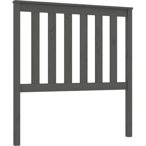 Maison Exclusive - Cabecero de cama madera maciza de pino gris 96 (1/5)