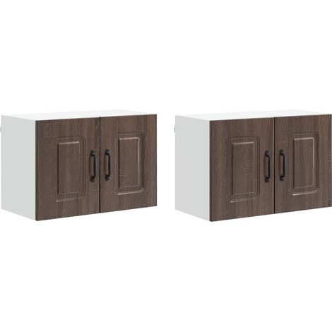 Maison Exclusive - Pannello lavastoviglie Kalmar 2 pcs Rovere Marrone