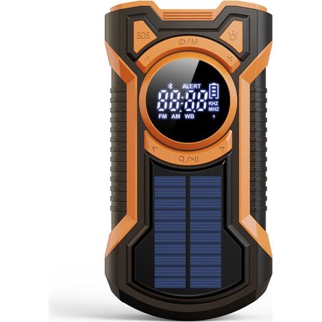 Radio D'urgence - Solaire Bluetooth Lampe Torche - Pour Catastrophes Extérieur Campagne - 1 Pièce (1/4)