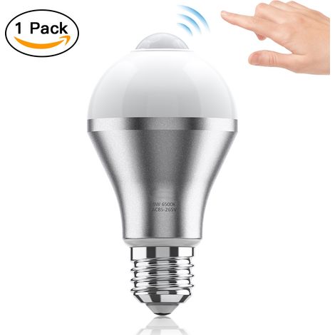 Ampoule LED intelligente Haofy 9W E27 avec détecteur de mouvement PIR, éclairage de sécurité extérieur, allumage/extinction automatique. (1/5)