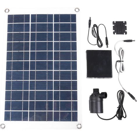 Pompe à eau solaire 50W 800L/H DC12V, pompe de fontaine solaire silencieuse, adaptée aux jardins, aux fontaines domestiques et à l'irrigation. (1/5)