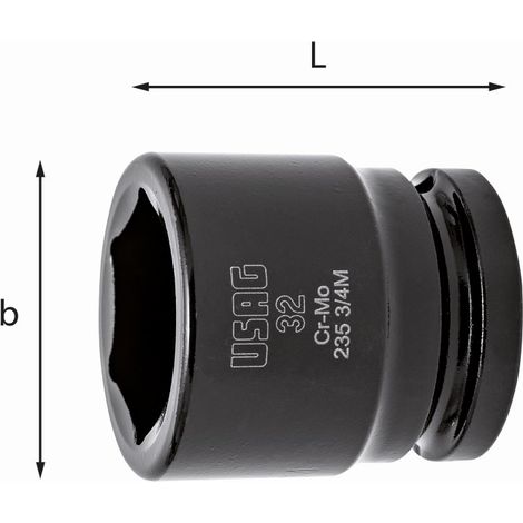 CHIAVE A BUSSOLA MACCHINA CON BOCCA ESAGONALE 235 3/4 M 46 MM