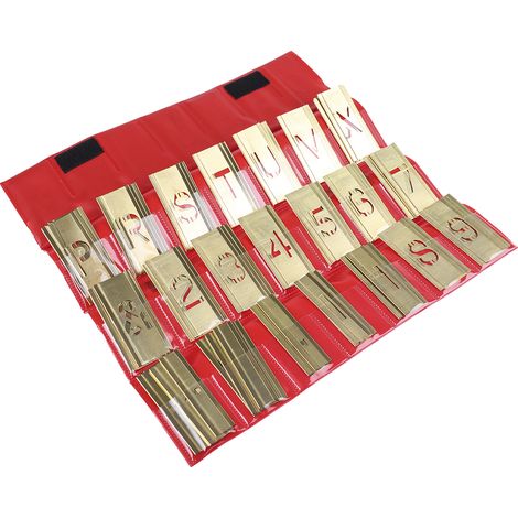 Pochoir, 1pouce, lot de 105 pièces en Laiton ( Prix pour 1 Kit )