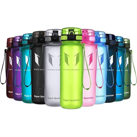 Trinkflasche Tritan BPAfrei 350ml 500ml 750ml 500 ml Frucht Grün (1/5)
