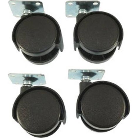 Roulettes en  40mm - PP - Lot de 4 - Résistantes et Pratiques - Usage Professionnel - Beast