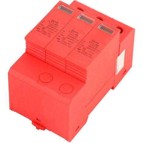 Eosnow Dispositif de protection contre les surtensions 3P 3,0 kV CC, pour la protection contre la foudre (3P40KA) (1/4)