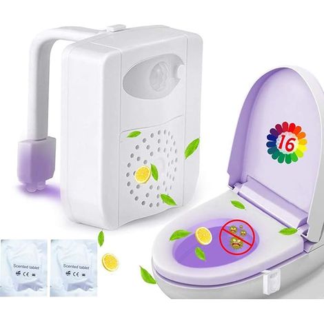 Lampe de toilette LED, veilleuse de toilette avec détecteur de mouvement pour toilettes (1/5)