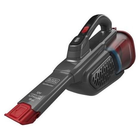 BLACK+DECKER - Akku-Handstaubsauger, 12V, Ladegerät, Titan/rot BHHV315B-QW
