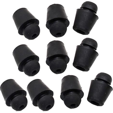 Lot de 10 joints amortisseurs de portières de voiture, en caoutchouc durable, pour pare-chocs de voiture, noirs. (1/5)