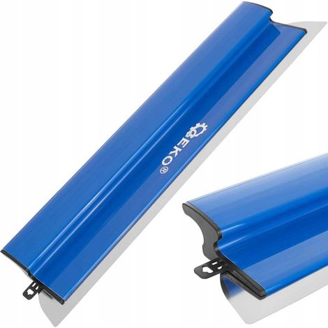 Couteau pour plâtre, raclette, enduit de finition, avec lame remplaçable, 60 cm, Geko (1/5)