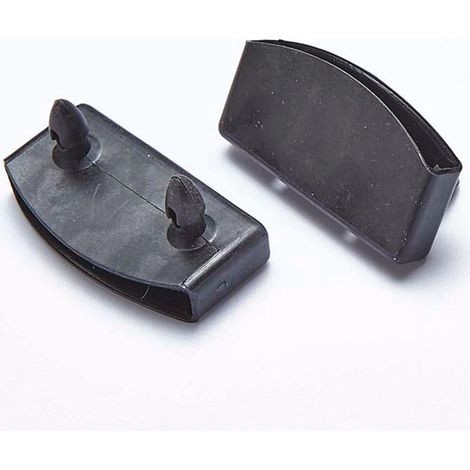 Embouts de sommier à lattes, noirs, 58 mm, lot de 10 pièces. Supports de lattes de lit en plastique de rechange pour longerons.