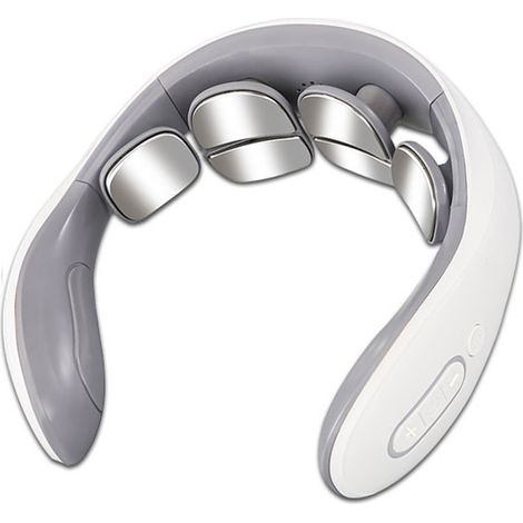 Protector de cuello inteligente con compresa caliente, masajeador de cuello multifuncional con vibración y pulsación para fisioterapia.//..... (1/5)