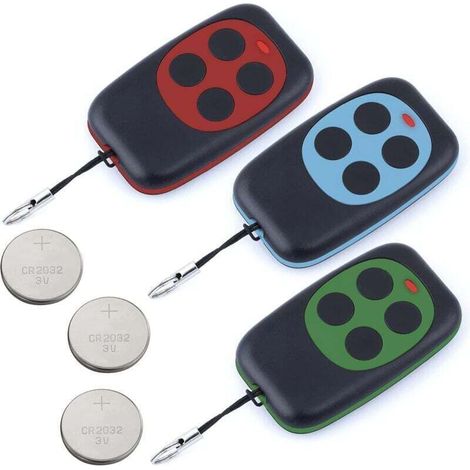 Reno – Control remoto universal de 433,92 MHz – Programable con autoaprendizaje – Capacidad para hasta 4 códigos – Compatible con puertas y garajes (1/5)