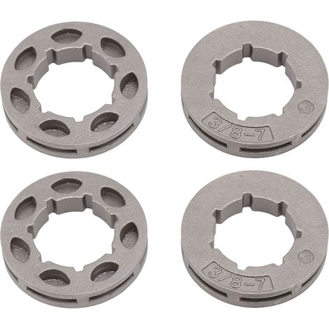 Lot de 2 pignons de rechange 3/8 7 dents, haute dureté, faciles à installer, pour Husqvarna 55 262XP 455 460 (1/5)