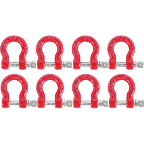 Lot de 8 crochets de remorque pour pare-chocs avant et arrière pour voiture RC tout-terrain 1/10 TRX4