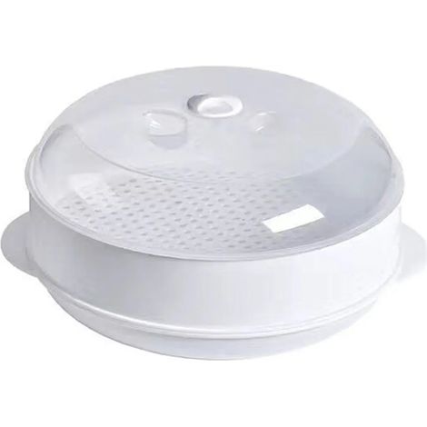 Mikrowellen-Dampfgarer, Küchen-Mikrowellen-Dampfgarer, Kochtopf, Küchen-Dämpfutensilien, gesundes Kochen, schnell, schnell, Abstandshalter mit runden Löchern