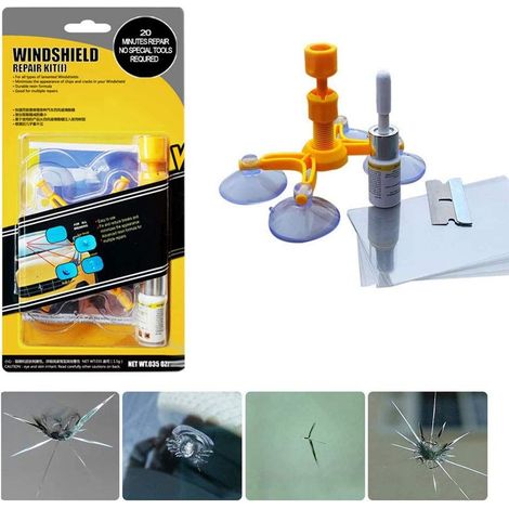 Kit riparazione crepe del vetro parabrezza auto (1/5)