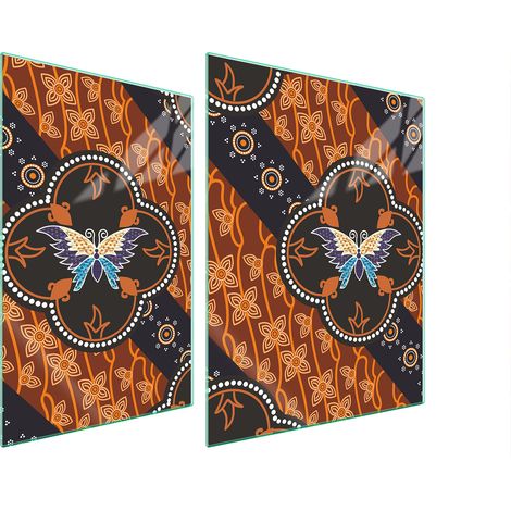 GLASSCHUTZPLATTE FÜR HERD 70x52 BUTTERFLY