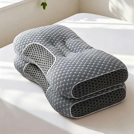 Oreillers Nuzzle pour soulager les douleurs cervicales et des épaules, oreillers de soutien cervical 3D ultra-doux, oreiller de massage SPA pour favoriser le sommeil (1/5)